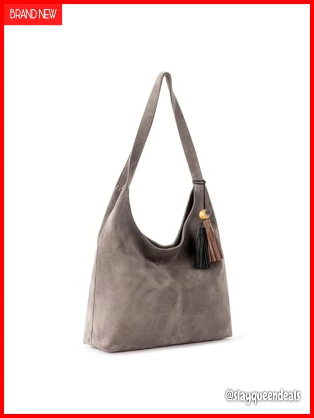 Leather Hobo Bag - Large Double Strap Shoulder Purse
